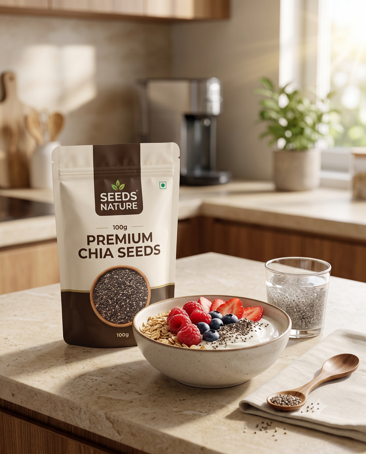 Premium Chia Seeds Natural & Fresh  ⭐⭐⭐⭐⭐